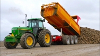 John Deere 4755 w/ Open Pipe & Vervaet Hydro Trike 